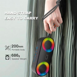 Акустика BKK waterproof BT Speaker K215 |BT5.3, TWS, AUX/TF/USB/FM, 2*5W|