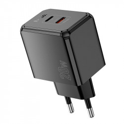 Адаптер мережевий HOCO Wish two-way charger CS16A |1Type-C/1Lightning, 20W/3A|