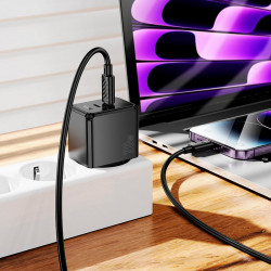 Адаптер мережевий HOCO Wish two-way charger CS16A |1Type-C/1Lightning, 20W/3A|
