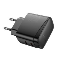 Адаптер мережевий HOCO Bright PD charger CS62A |2Type-C, 45W/3A|