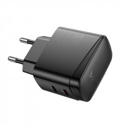 Адаптер мережевий HOCO Bright PD charger CS62A |2Type-C, 45W/3A|