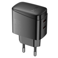 Адаптер мережевий HOCO Bright PD charger CS62A |2Type-C, 45W/3A|