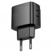 Адаптер мережевий HOCO Bright PD charger CS62A |2Type-C, 45W/3A|