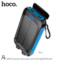 УМБ Hoco Sunpower solar power bank with light DB51 8000mAh |2USB/1Type-C, 2A|