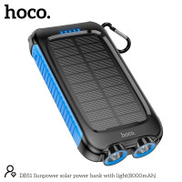 УМБ Hoco Sunpower solar power bank with light DB51 8000mAh |2USB/1Type-C, 2A|