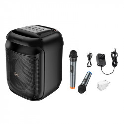 Акустика-караоке HOCO Ramon outdoor BT speaker with two wireless microphones HA13 |BT5.4, TF/USB/AUX/FM/TWS, 40W (60W Peak), 5-6h|