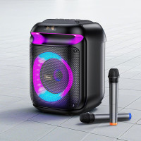 Акустика-караоке HOCO Ramon outdoor BT speaker with two wireless microphones HA13 |BT5.4, TF/USB/AUX/FM/TWS, 40W (60W Peak), 5-6h|