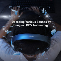 Навушники BASEUS GAMO Immersive Virtual 3D Game headphone (PC) D05