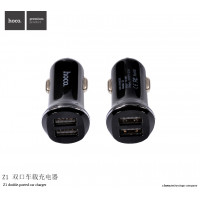 Адаптер автомобільний Hoco Z1 |2USB, 2.1А|