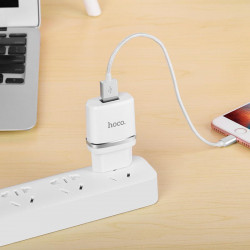 Адаптер мережевий Hoco Lightning cable C11 |1USB, 1А|