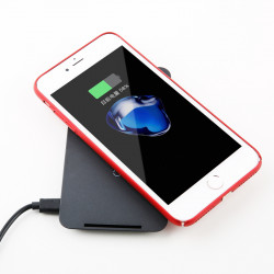 Приймач Qi BASEUS Microfiber Wireless Charging Receiver (For iPhone) |1A|