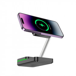 Зарядка Qi Hoco Consuelo folding 3-in-1 wireless fast charger CQ10 |15W|