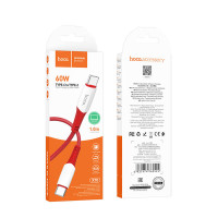 Кабель Hoco Type-C to Type-C Ferry charging data cable X70 |1m, 60W, 3A|