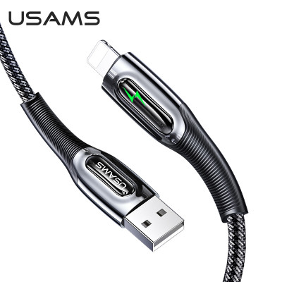 Кабель Usams Lightning Smart Power Off Cable Raydan Series US-SJ470 |2m, 2.4A|
