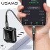 Кабель Usams Lightning Smart Power Off Cable Raydan Series US-SJ470 |2m, 2.4A|