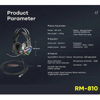 Навушники REMAX LED Wargod Series Gaming Headphone RM-810 |USB 7.1|