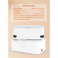 Подовжувач мережевий LDNIO Management Power Strip Box SN5310 |3USB, QC, 5 Sockets, 15.5W/10A|
