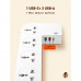 Подовжувач мережевий LDNIO Management Power Strip Box SN5310W |15W Qi/1Type-C/2USB, QC/PD, 5 Sockets, 30W/10A|