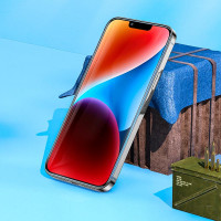 Захисне скло для iPhone15 Plus HOCO 9D large arc dustproof glass (A34)