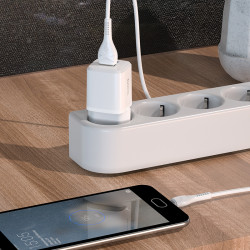 Адаптер мережевий Hoco Micro USB Cable Briar dual Port charger set N8 |2USB, 2.4A| (Safety Certified)