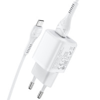 Адаптер мережевий Hoco Micro USB Cable Briar dual Port charger set N8 |2USB, 2.4A| (Safety Certified)