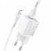 Адаптер мережевий Hoco Micro USB Cable Briar dual Port charger set N8 |2USB, 2.4A| (Safety Certified)