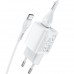 Адаптер мережевий Hoco Type-C Cable Briar dual Port charger set N8 |2USB, 2.4A| (Safety Certified)