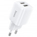 Адаптер мережевий Hoco Briar dual port charger N8 |2USB, 2.4A| (Safety Certified)