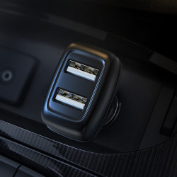 Адаптер автомобільний HOCO Leader Z36 |2USB, 2.4A|