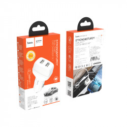 Адаптер автомобільний Hoco Micro USB Cable Leader Z36 |2USB, 2.4A|