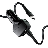Адаптер автомобільний Hoco Type-C Cable Leader Z36 |2USB, 2.4A|