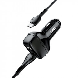 Адаптер автомобільний Hoco Type-C Cable Leader Z36 |2USB, 2.4A|