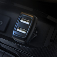 Адаптер автомобільний Hoco Type-C Cable Leader Z36 |2USB, 2.4A|