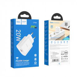 Адаптер мережевий HOCO Metro single port charger C94A |1Type-C, 20W/3A, PD/QC|