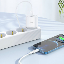 Адаптер мережевий HOCO Metro single port charger C94A |1Type-C, 20W/3A, PD/QC|