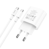 Адаптер мережевий HOCO Type-C to Type-C Cable Metro single port charger set C94A |1Type-C, 20W/3A, PD/QC|