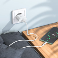 Адаптер мережевий HOCO Type-C to Type-C Cable Metro single port charger set C94A |1Type-C, 20W/3A, PD/QC|