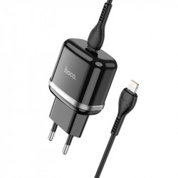 Адаптер мережевий HOCO Type-C to Lightning Cable Victorious single port charger set N24 |1Type-C, 20W/3A, PD/QC|