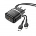 Адаптер мережевий HOCO Type-C to Lightning Cable Victorious single port charger set N24 |1Type-C, 20W/3A, PD/QC|