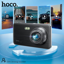Відеореєстратор HOCO DI41 Driving recorder with rear camera |720p front/480p rear|