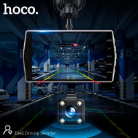 Відеореєстратор HOCO DI42 Driving recorder with rear camera |720p front/480p rear|