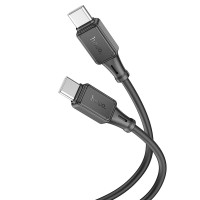Кабель Hoco Type-C to Type-C Assistant silicone charging data cable X101 |1m, 60W/3A|