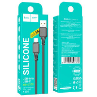 Кабель Hoco Type-C Assistant silicone charging data cable X101 |1m, 3A|