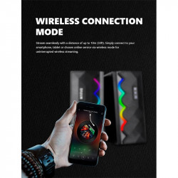 Акустика MARVO Wireless Speaker SG-269 |2x5W, RGB|