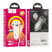 Адаптер автомобільний Hoco Type-C Cable Superior dual port Car charger set Z40 |2USB, 2.4A|