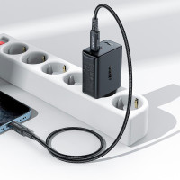 Адаптер мережевий ACEFAST GaN A29 |2Type-C, 50W/3A, PD/QC|