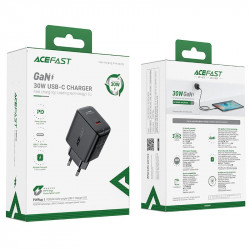 Адаптер мережевий ACEFAST GaN A21 |1Type-C, 30W/3A, PD/QC|