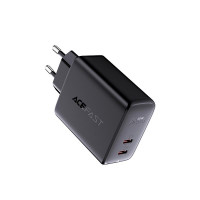Адаптер мережевий ACEFAST A9 |2Type-C, 40W/3A, PD/QC|