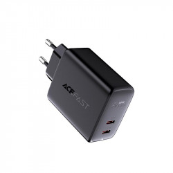 Адаптер мережевий ACEFAST A9 |2Type-C, 40W/3A, PD/QC|