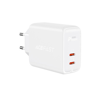 Адаптер мережевий ACEFAST A9 |2Type-C, 40W/3A, PD/QC|
